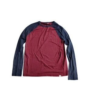 Gap Kids Long Sleeve Raglan T Shirt‎ Burgundy Navy XL 12-13 Years